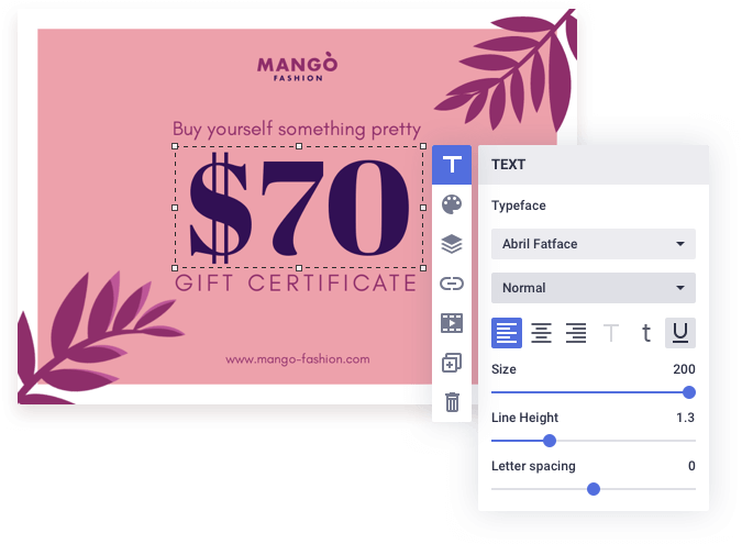 Personalizza facilmente il tuo certificato