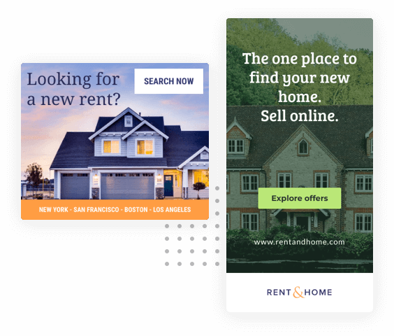 房地产明信片和横幅