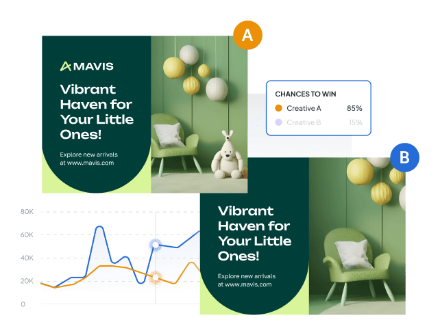 Create visual variations for ad campaigns