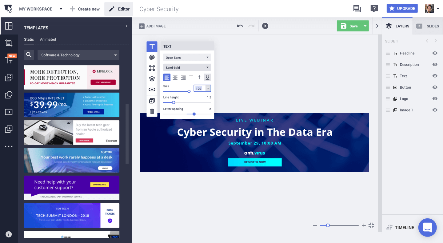 amp html banner maker app