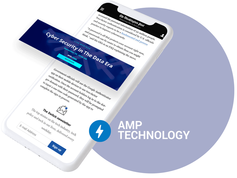 amp banner mobile hero