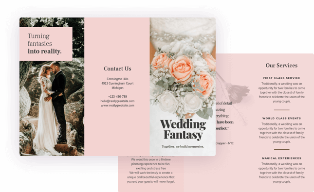 create pamphlet design