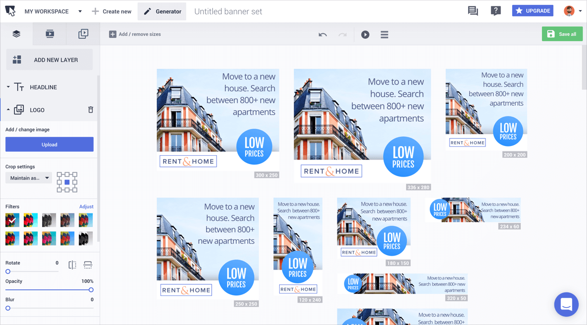creative banner generator