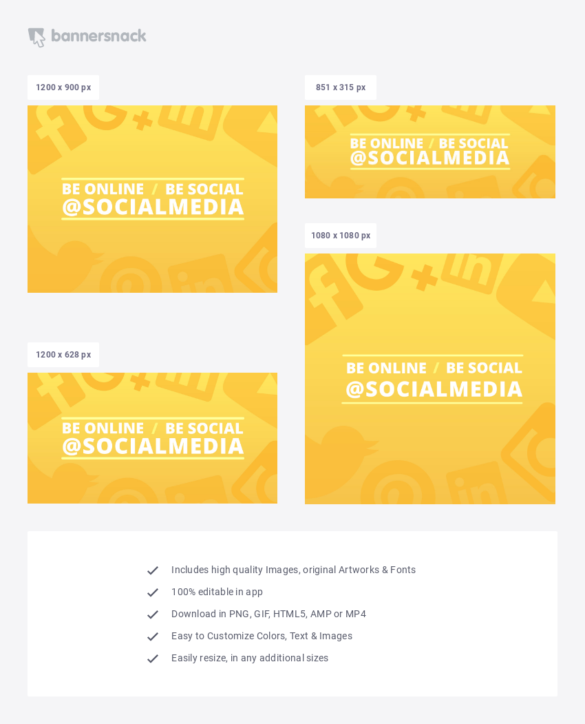 Social Media Freelancer Blog Banner Template