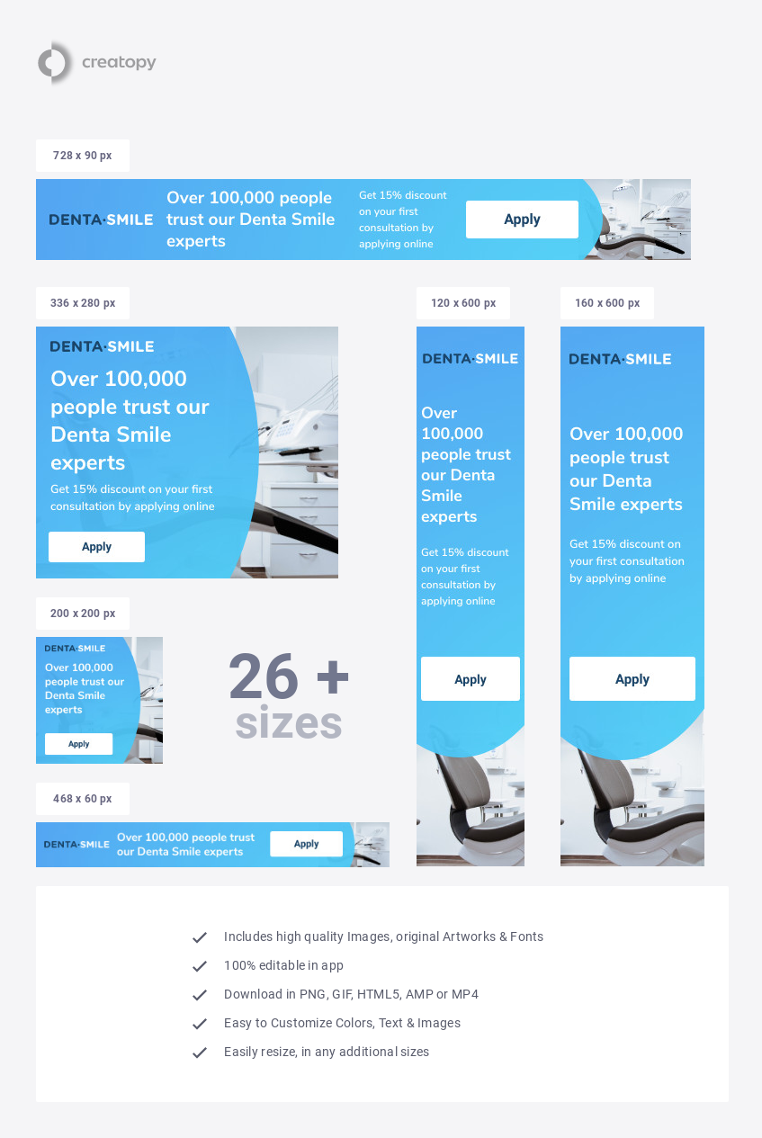 Dental Office Banner Ad Template