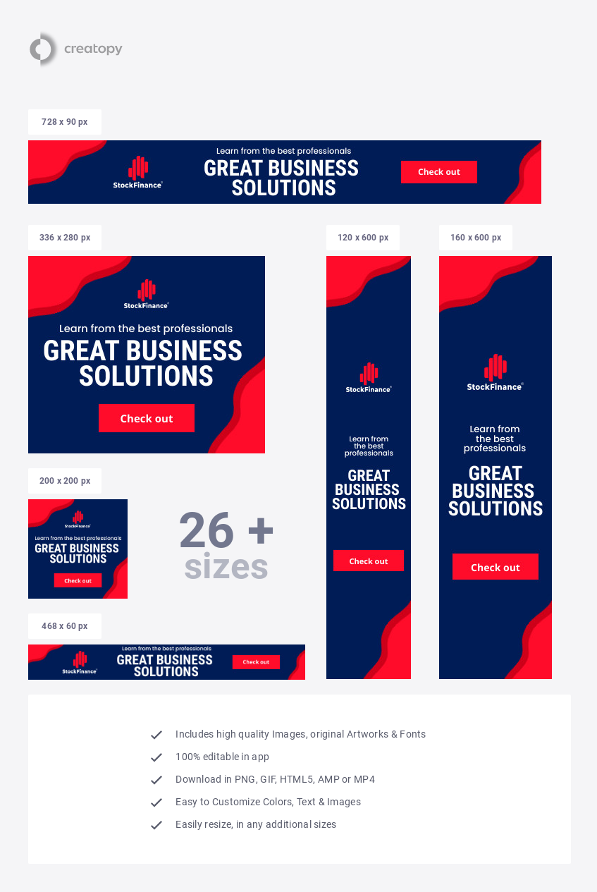 The Perfect Business Look Banner Template