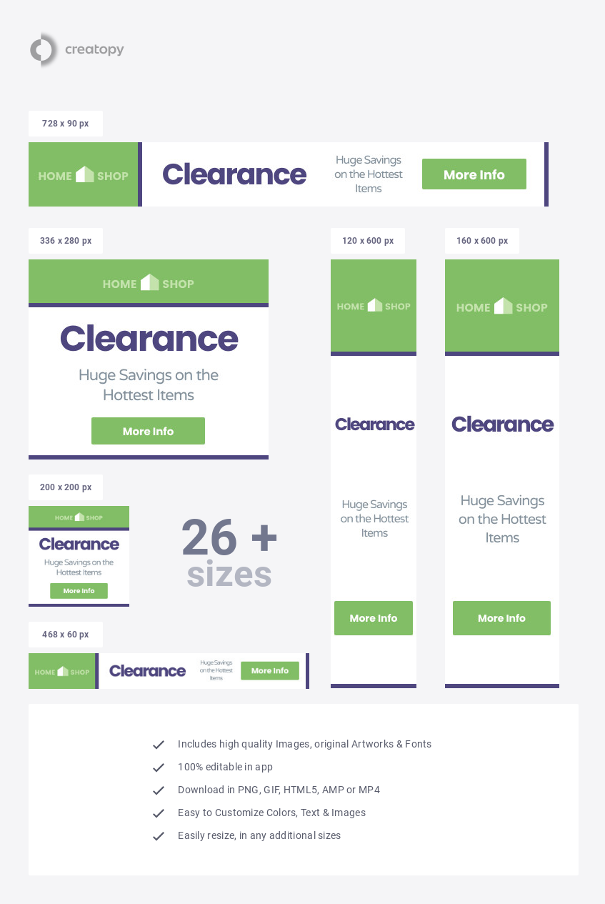 Huge Discounts Banner Template