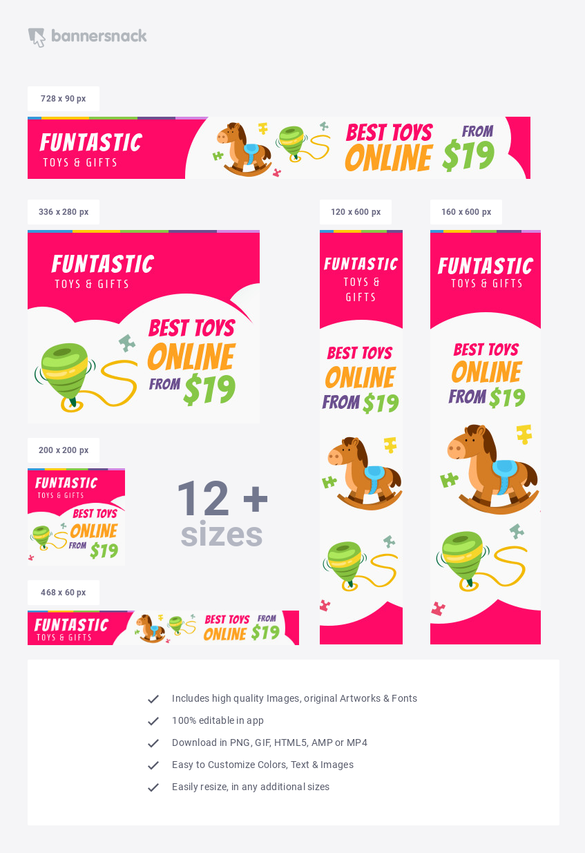Toy Store Ecommerce Banner Template