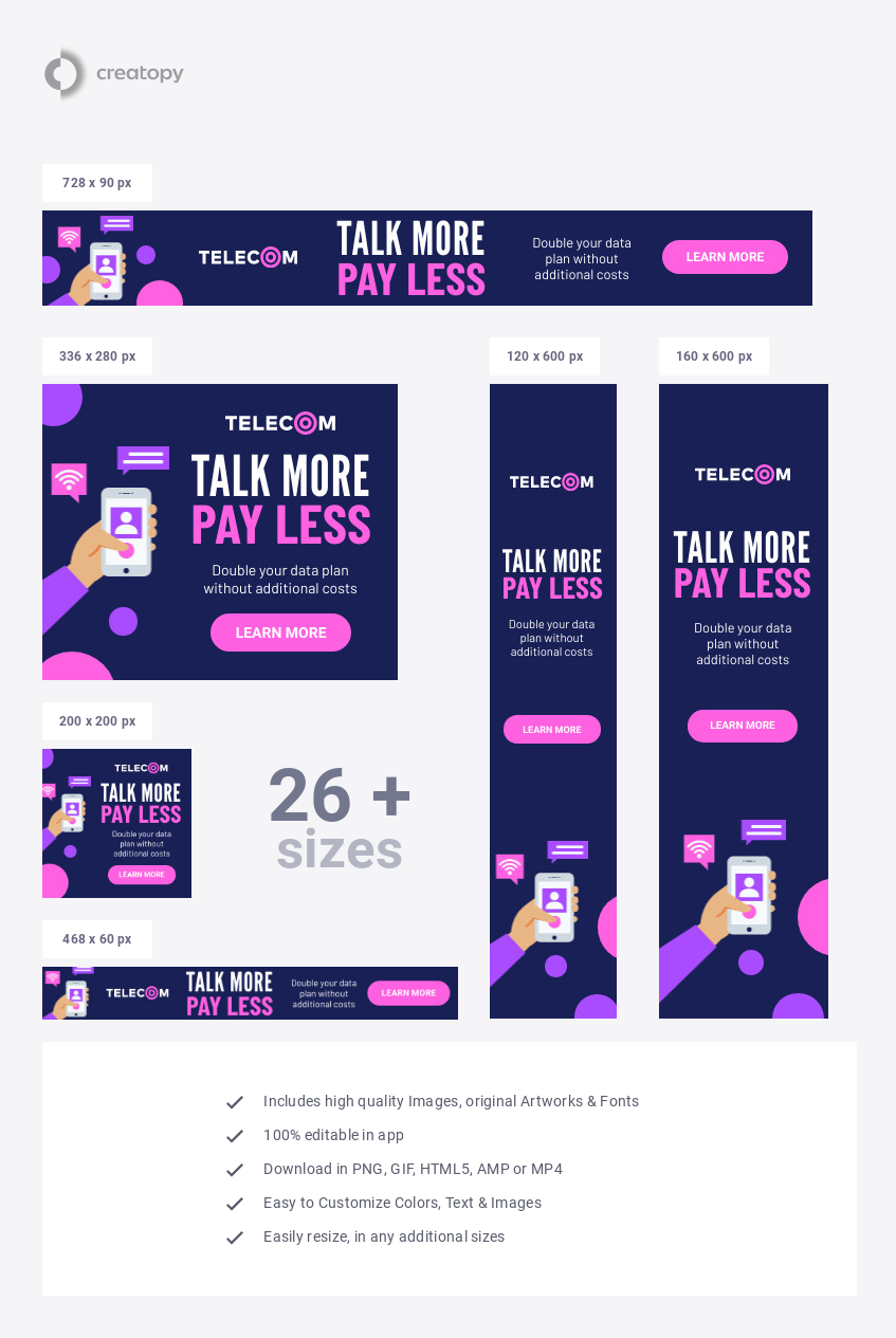 Telecommunications Service Banner Template