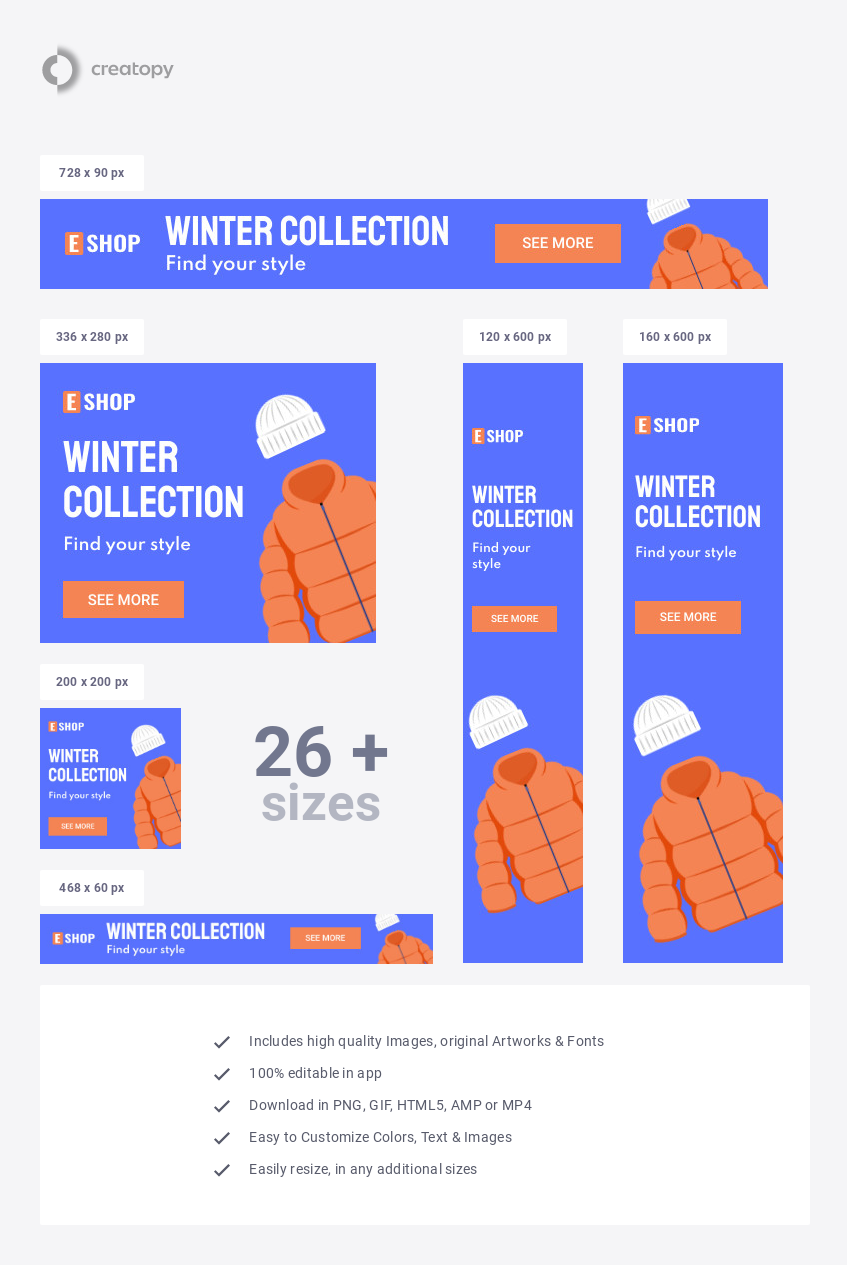 Winter Collection Promotion Banner Template