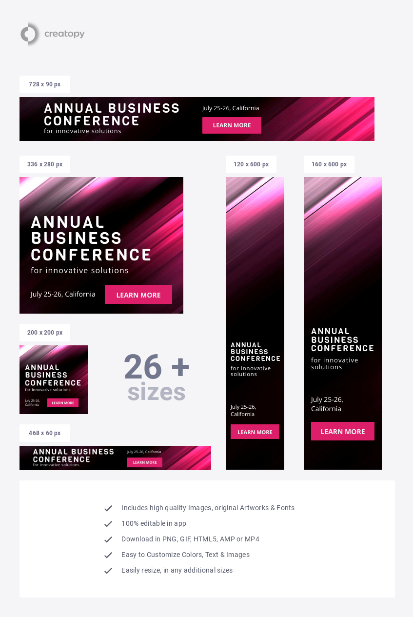 Banner Templates For Innovative Conferences