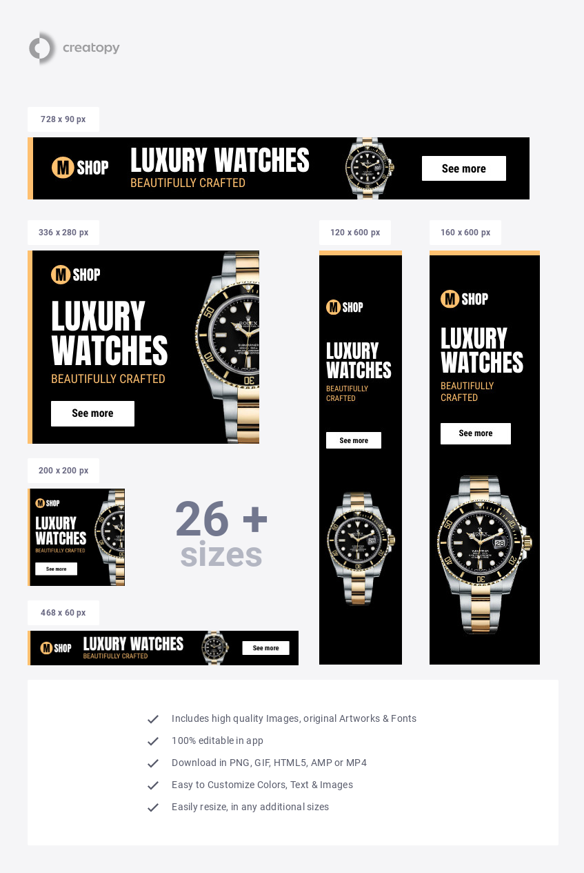 Luxury Watch Banner Ad