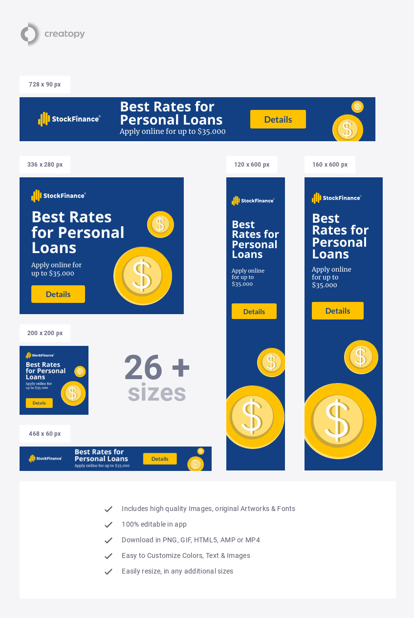 Smart Loans Personal Loans Banner Ad Template
