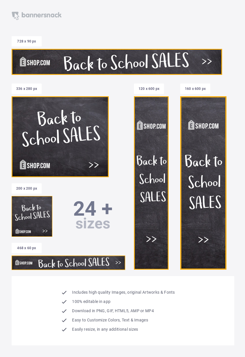 Back To School Sale Banner Template