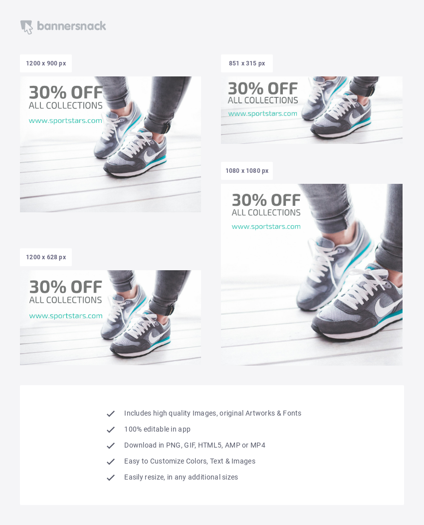 Sports Shoes Banner Template