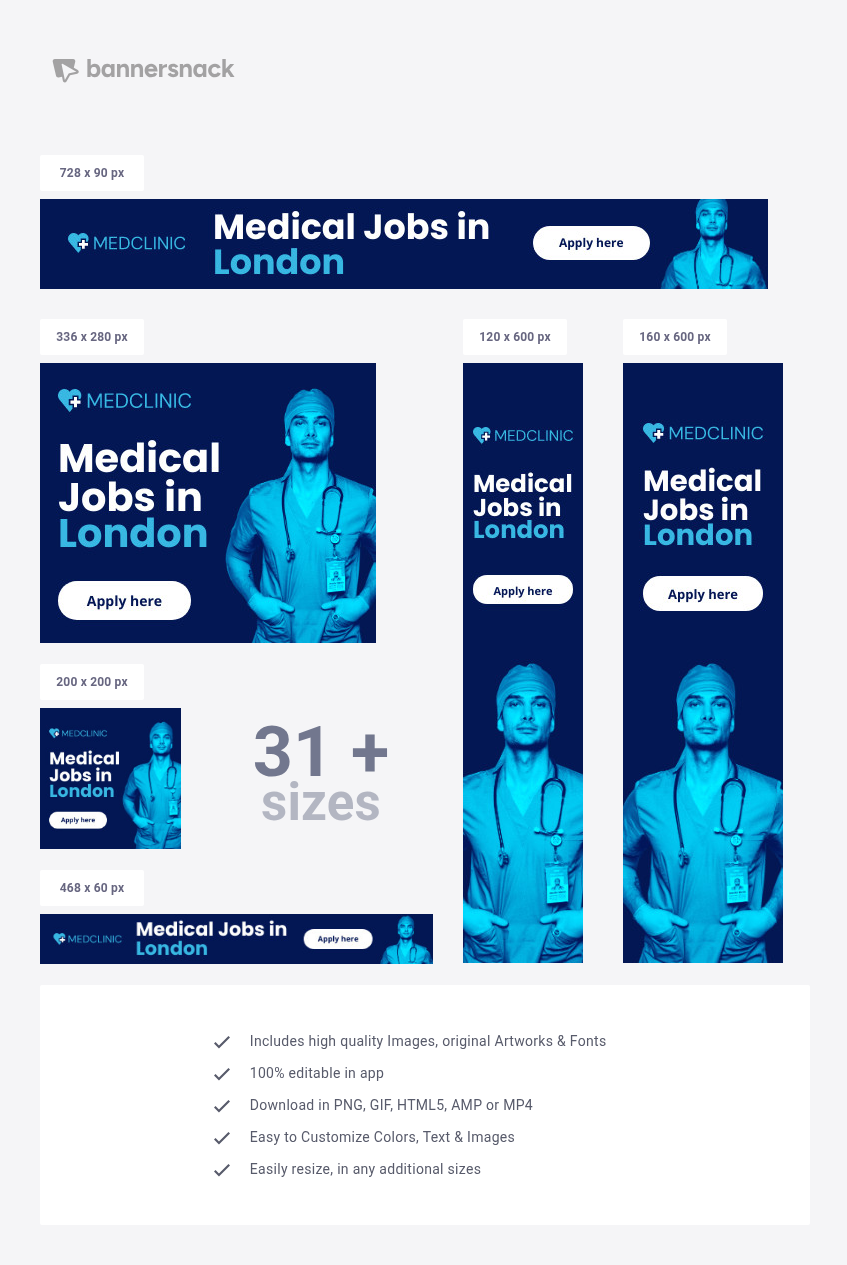 Medical Jobs Banner Template