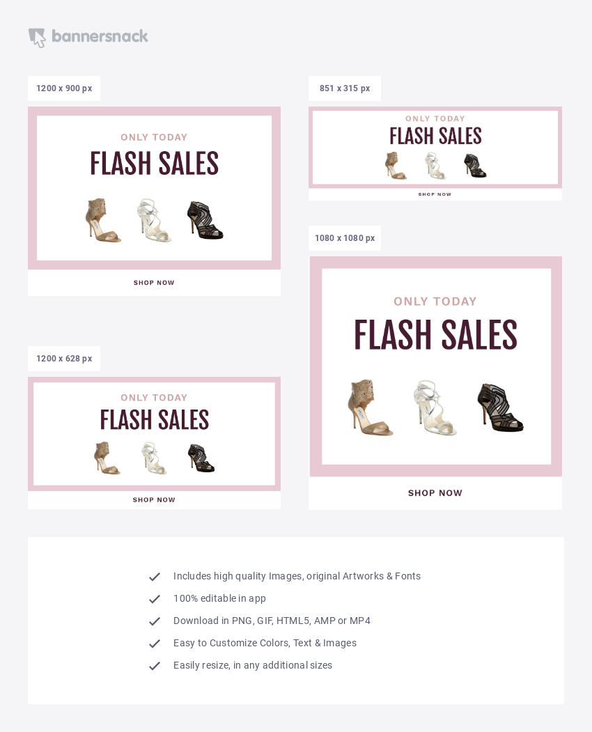 Shoe Fashion Ad Template