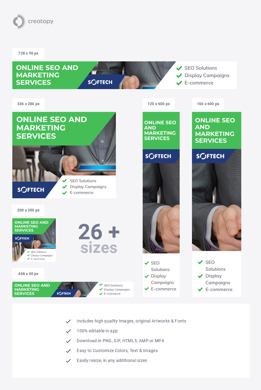 Online Marketing Services Banner Template
