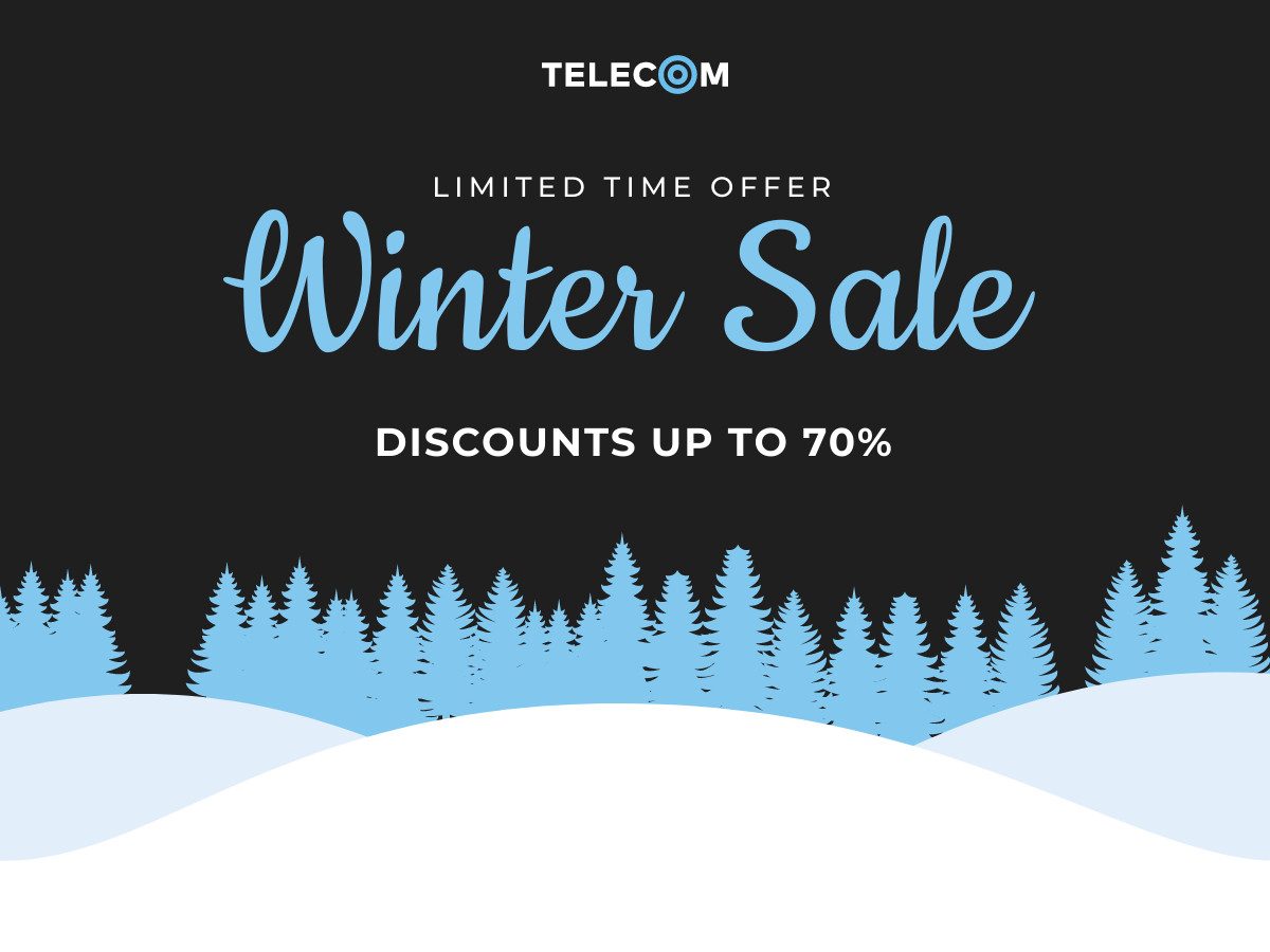 Snow Forest Winter Sale Banner Template